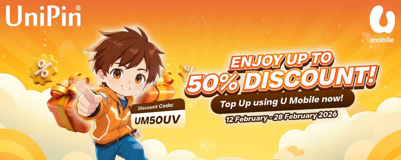 🧧🎮 Kick Off the Lunar New Year with 50% OFF UniPin Vouchers via U Mobile App! 🎮🧧